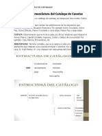 Estructura y nomenclatura del catálogo de cuentas