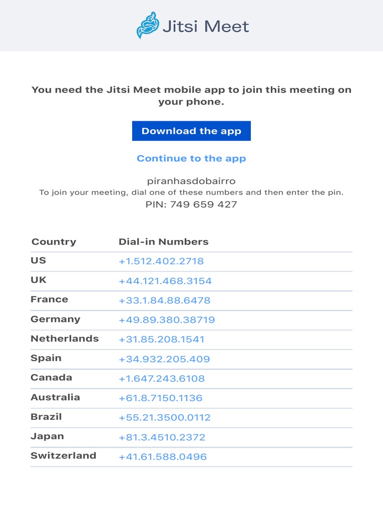 Jitsi Meet | PDF
