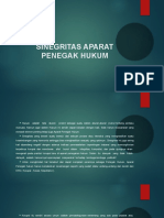 Sinegritas Aparat Penegak Hukum