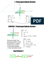 CONTOH 1 Penerapan Hukum Newton