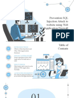 Prevention SQL Injection Attack To Website Using Web Application Firewall