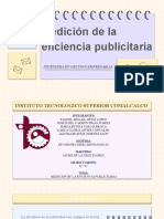 Medición de La Eficiencia Publicitaria: Ingeniera en Gestion Empresarial