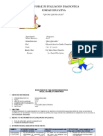 Informe de evaluación diagnóstica inicial en Familia Comunitaria