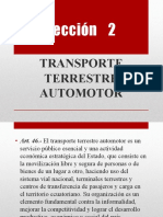 Lección 2: Transporte Terrestre Automotor