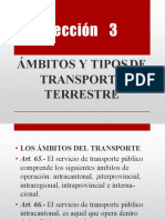 Lección 3: Ámbitos Y Tipos Transporte Terrestre DE