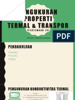 PENGUKURAN PROPERTI TERMAL & TRANSPOR