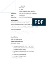 Resume Nama Umur Pendidikan Alamat Tetap No HP Alamat Email