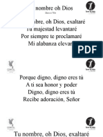 Tu Nombre Oh Dios Tu Nombre, Oh Dios, Exaltaré Tu Majestad Levantaré Por Siempre Te Proclamaré Mi Alabanza Elevaré