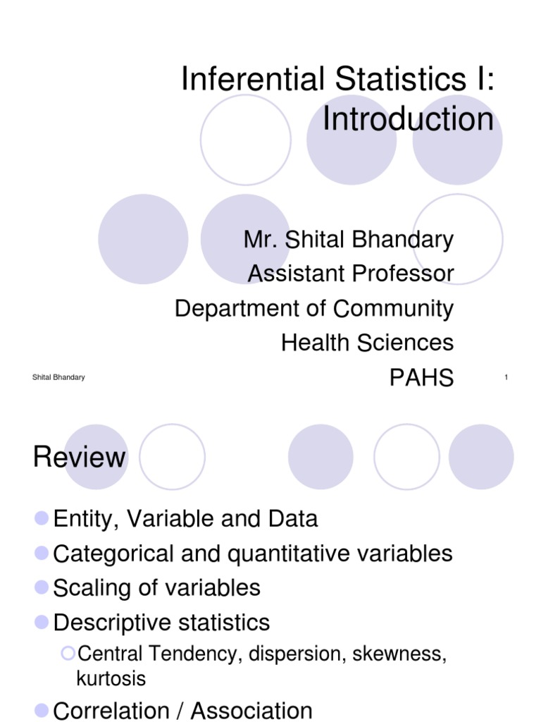 1 Inferential Statistics I & II - Feb 17 2014 | PDF | Statistics ...