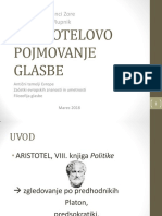 Nika Rupnik ARISTOTELOVO POJMOVANJE GLASBE