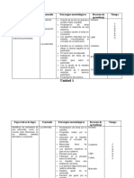 Planes de Unidad I Semestre