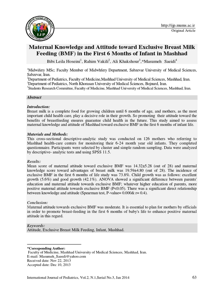 Article 2122 PDF Breast Milk Breastfeeding