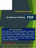 DR - Ednawan Prihana, M.Si: Teori Kebijakan Publik