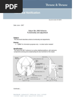 Technical Notification: Saturn BM, Mkii Antenna Functionality and Adjustment