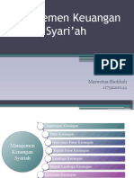 Manajemen Keuangan Syari'ah: Marwatus Sholihah 1179220044