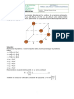 Física Básica Ii Problema 2: Cinco Cargas Puntuales Ubicadas en Los Vértices de Un Prisma Rectangular