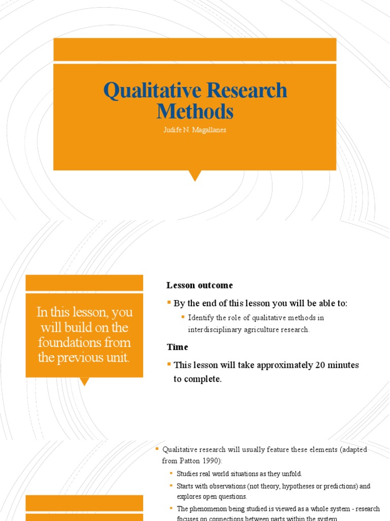 Qualitative Research Methods | PDF | Qualitative Research | Social Sciences