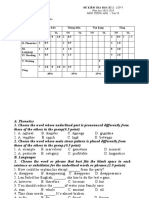 Ubnd Huyện Kiến Thụy TA9- HKII - Đại Hà - 2019 Thời gian làm bài: 45 phút Họ tên người ra đề: Trần Thành Văn Năm học 2018-2019 Môn Tiếng Anh - Tiết 70