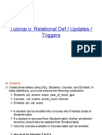 Tutorial 6: Relational Def / Updates / Triggers
