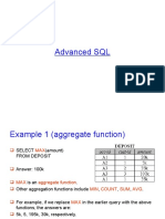 Advanced SQL