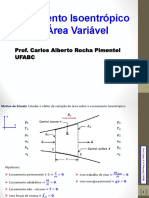 12 - Dinâmica Dos Gases - Escoamento Isentrópico 1 - D Permanente Com Mudança de Área