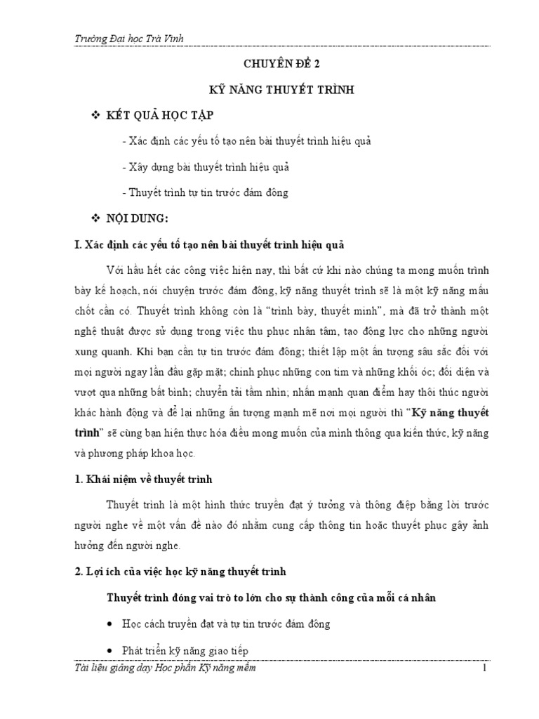 Ky nang mem chuyen de 2 thuyet trinh pdf