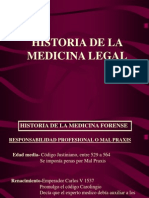 Historia de La Medicina Legal