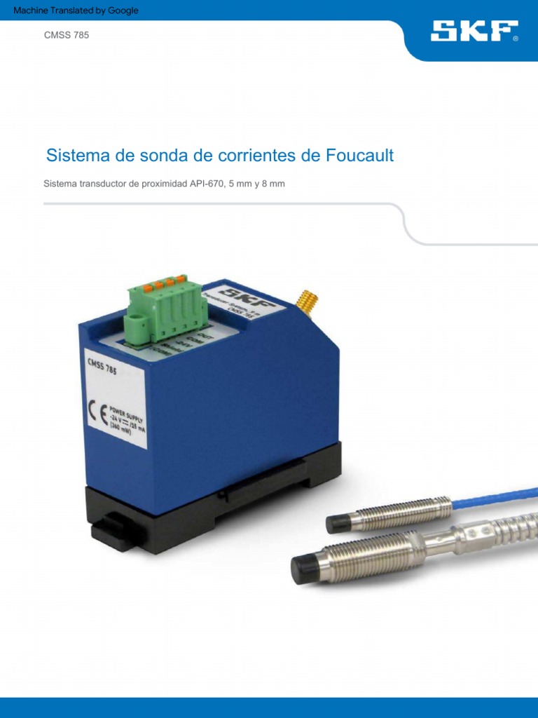 CMSS78AM2 Eddy Current Probe System PDF Aislador (Electricidad