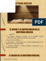 El Valor y La Importancia de La Doctrina