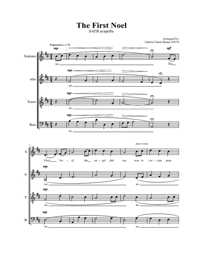 The First Noel PDF Elements Of Music Music Performance