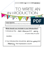 Narrative 4 - How To Write Introduction