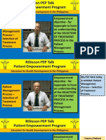 ROJoson PEP Talk: Patient MGT Process - Selection of Treatment Process