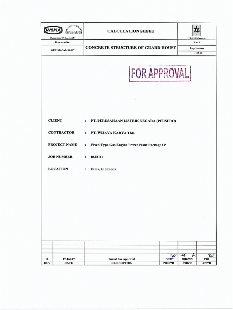 06EC16B-CAL-53-037 Guard House | PDF