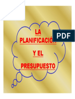 LA Planificación YEL Presupuesto