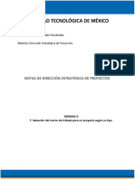 Notas Dirección Estrategica de Proyectos Tema7