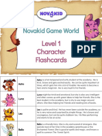 MA NovaKid Characters Flashcards LVL1