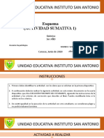 Unidad Educativa Instituto San Antonio: Esquema (Actividad Sumativa 1)