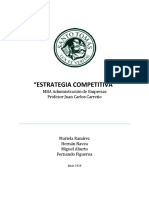 "Estrategia Competitiva": MBA Administración de Empresas Profesor Juan Carlos Carreño