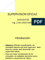 Supervision Eficaz: Expositor: Ing. Luis Leon Garcia