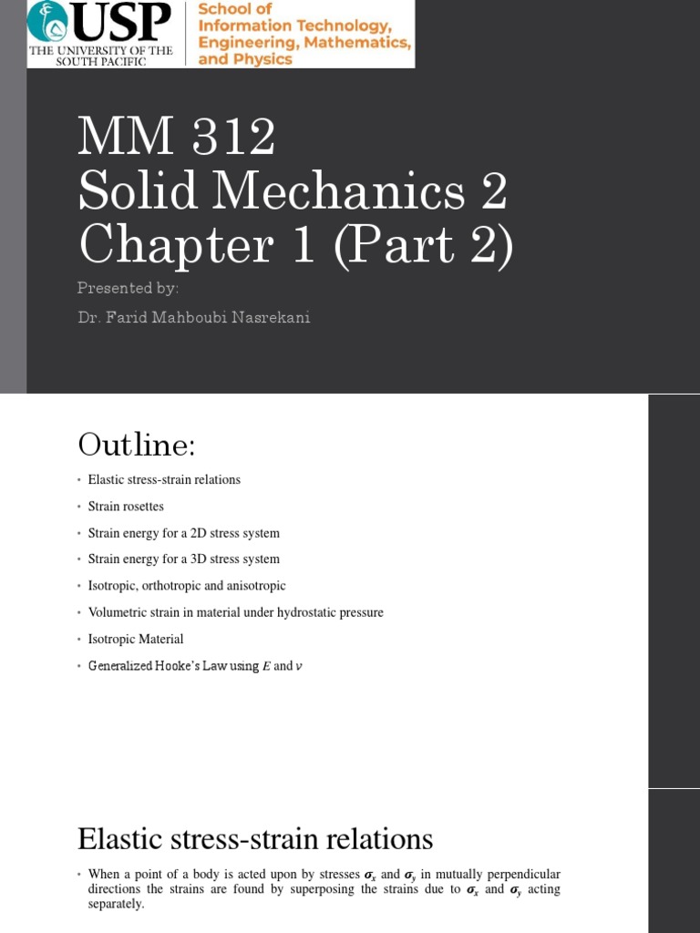 Solid Mechanics 2: Stress-Strain Relations | PDF | Stress (Mechanics ...