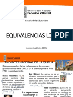 Equivalencias Logicas: Facultad de Educación