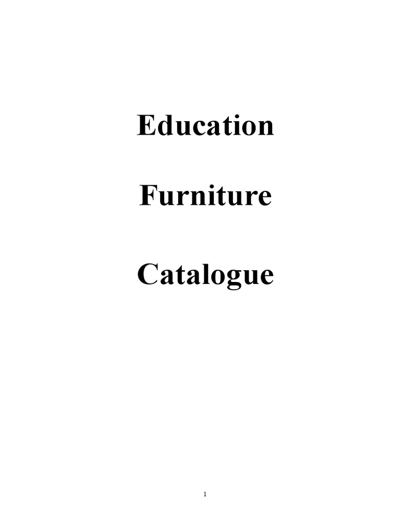 Education Furniture Catalogue PDF Chair