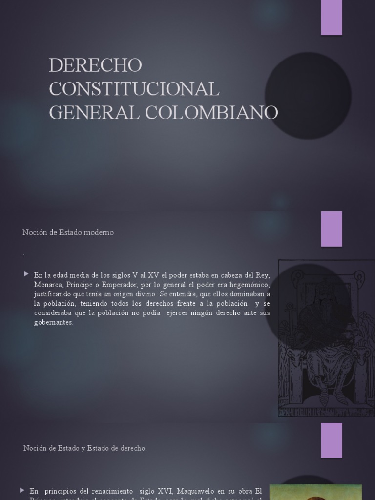 Estado Moderno y Derecho Constitucional en Colombia | PDF ...