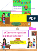 Experiencia de Aprendizaje: Conocemos Cómo Se Organizan Las Familias para Una Convivencia Armoniosa