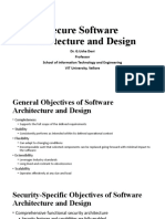 Secure Software Architecture and Design