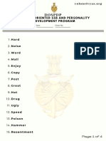 WAT-2 - Word Association Test - Defence Exams - Staff Selection Board - SSB