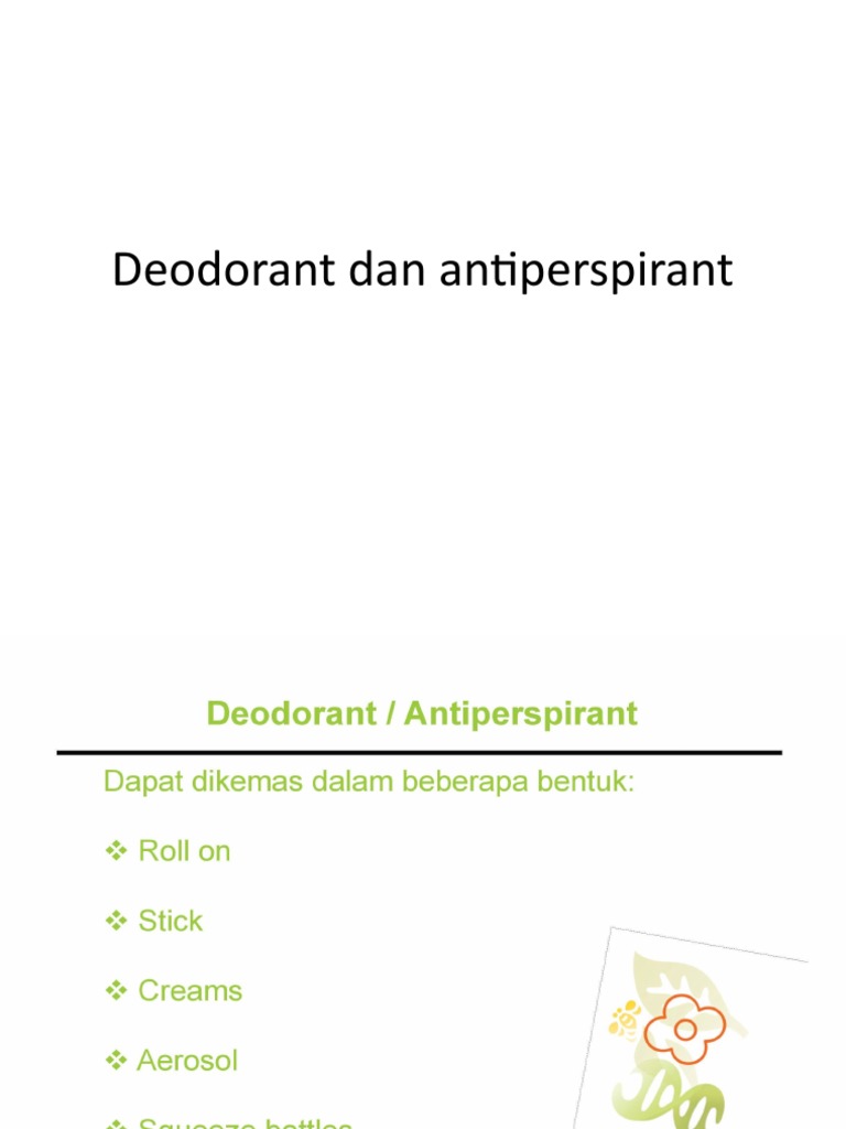 Deodorant Dan Antiperspirant PDF
