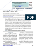 An Assessment On Work Engagement and Organizational Learning Capability Among Educators