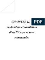 Chapitre Ii: Modulation Et Simulation D'un PV Avec Et Sans Commande