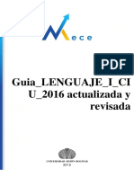Guia - LENGUAJE - I - CI U - 2016 Actualizada y Revisada